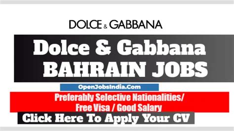 dolce gabbana career opportunities|dolce vacancies.